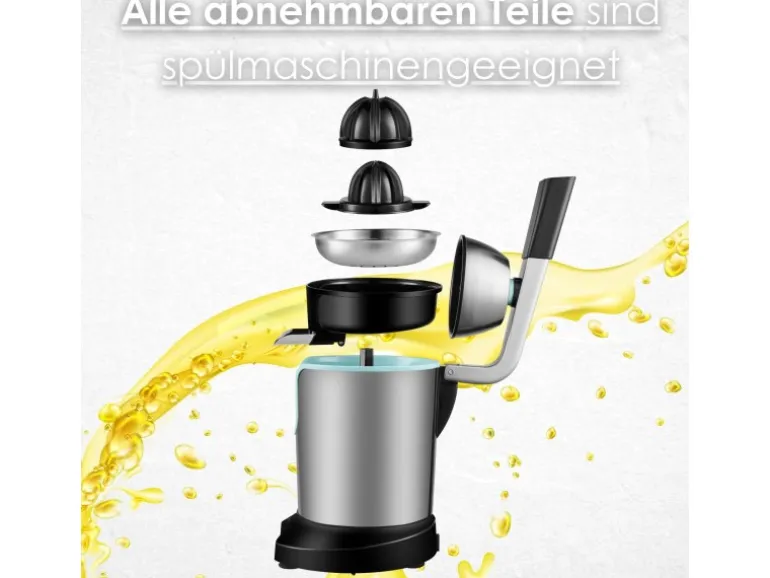 Steinborg SB-7051 Zitruspresse Saftpresse Edelstahlgehäuse 800 Watt
