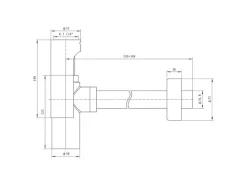 Sturotec Design Röhrensiphon 1 1/4 Zoll Serienübergreifend in Schwarz Matt