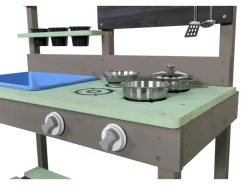 Swing King Spielküche Mud Kitchen 88 cm x 77 cm x 34 cm Grau-Grün FSC®