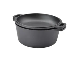 Taino Double Dutch Oven 6L Gusseisen Deckel Allzweck-Kochtopf Schmortopf Dopf