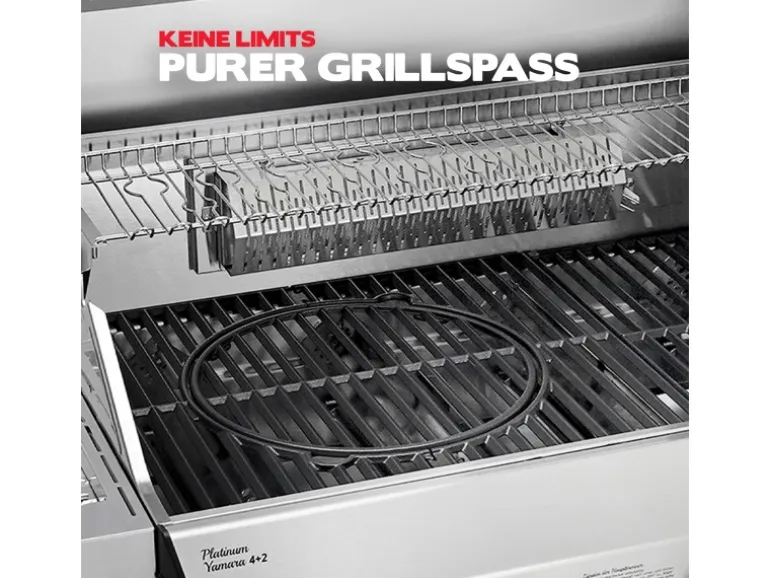 Taino Platinum Yamara 4+2 Gasgrill Edelstahl 4 Brenner Sear-Burner Backburner
