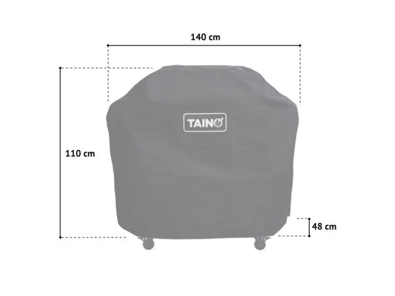 Taino Platinum Yamara 4+2 Gasgrill Set mit Haube Edelstahl 4 Brenner Sear-Burner Backburner