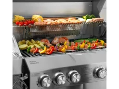 Taino Platinum Yamara 4+2 Gasgrill Set mit Haube Edelstahl 4 Brenner Sear-Burner Backburner