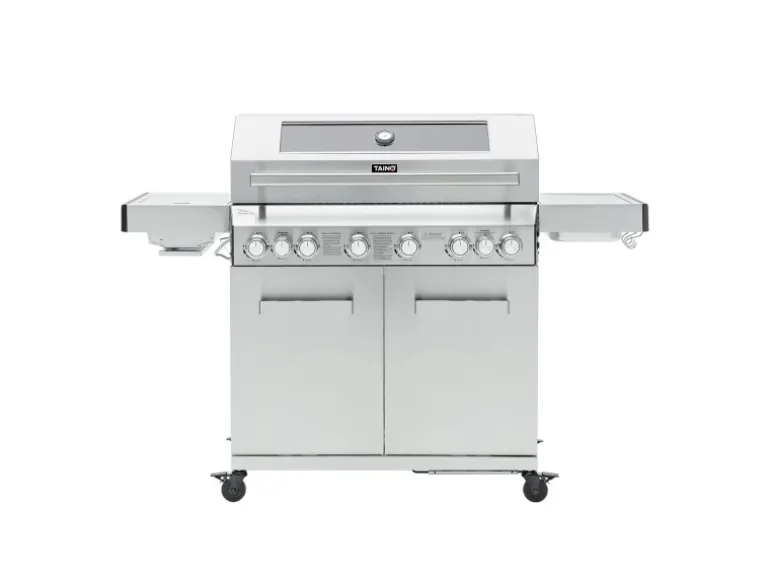 Taino Platinum Yamara 6+2 Set Mit Haube Gasgrill Edelstahl 6 Brenner Sear-Burner Backburner