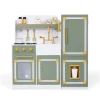 Teamson Kids Little Chef Versailles Deluxe Spielküche mit Zubehör Olivgrün