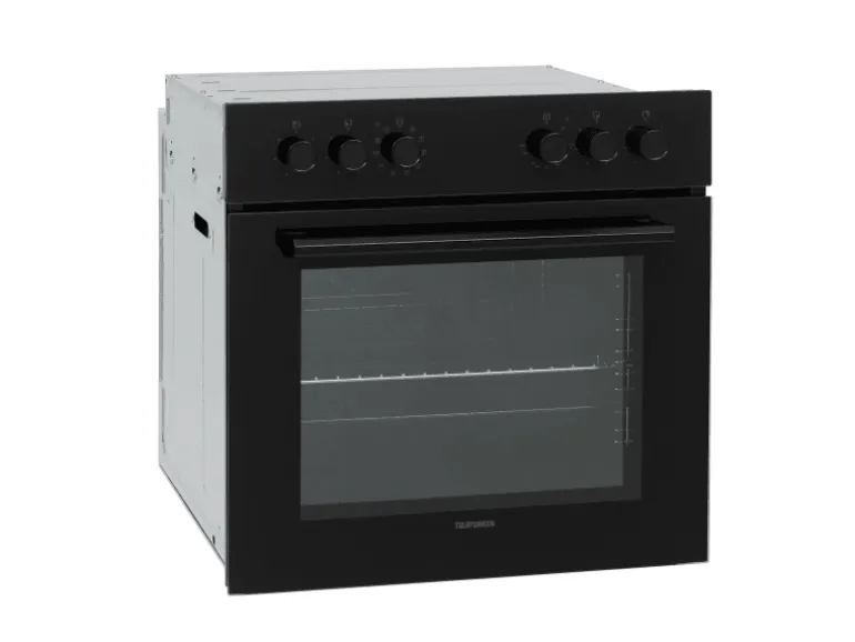 Telefunken Einbauherd-Set Backofen mit Grill und Umluft 65 Liter Vap-Clean ECH65A-B2