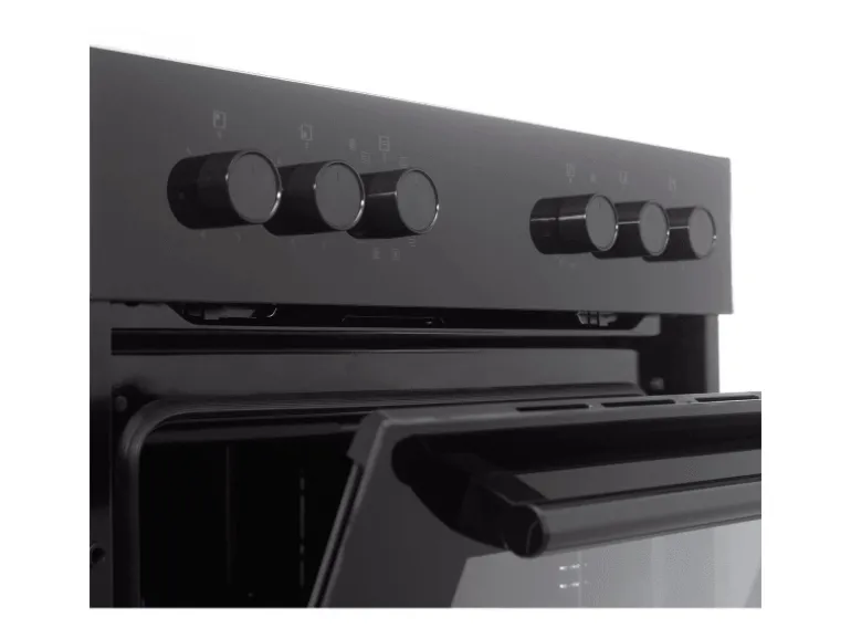 Telefunken Einbauherd-Set Backofen mit Grill und Umluft 65 Liter Vap-Clean ECH65A-B2
