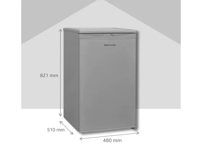 Telefunken Gefrierschrank 63L Nutzinhalt Tiefkühlschrank 4Sterne Höhe 82,1cm Breite 48cm CF-34-101-S