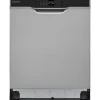 Telefunken Geschirrspüler Unterbau 60 cm Spülmaschine Silber 12 Maßgedecke 6 Programme AquaStop 45 dB GEU6012DI