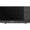 Telefunken Mikrowelle Solo Mikrowellengerät Klein mit 20 L Garraum 700 W 5 Leistungsstufen Schwarz B-MW-20-G-B