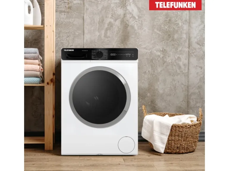 Telefunken Waschmaschine 10kg 1400 U/Min. Dampffunktion Auto-Dosierung Inverter Motor AquaStop W-10-1400-A-W