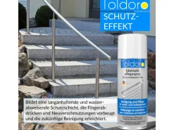 Toldoro Set 12x Edelstahl Pflegespray 400ml  Edelstahlreiniger für Küche oder Grill Edelstahlpflege Spray als Reinigungsmittel oder Metallreiniger