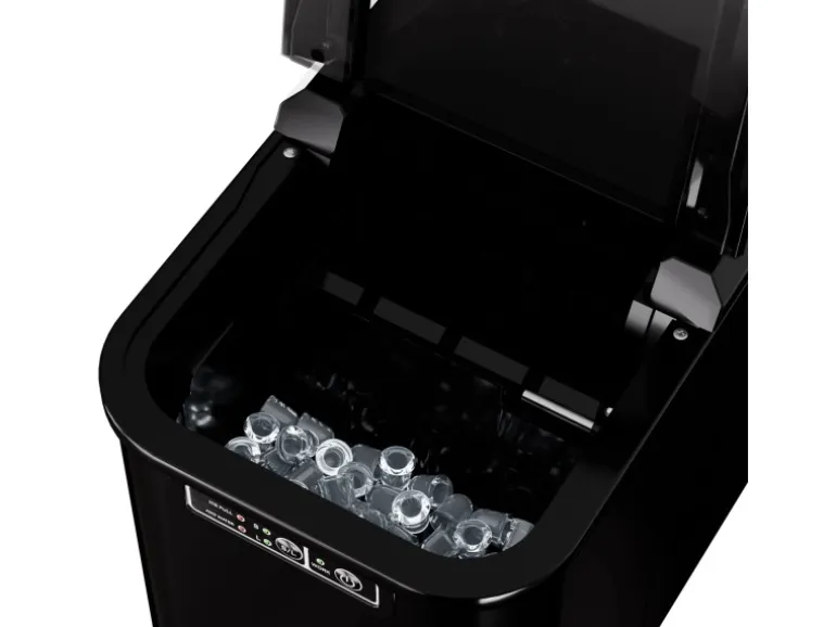 TroniTechnik Eiswürfelmaschine Ice Maker Eiswürfelbereiter Schwarz Kunststoff