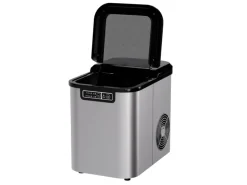 TroniTechnik Eiswürfelmaschine Ice Maker Eiswürfelbereiter Silber Edelstahl