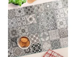 Tulup Herdabdeckplatte SET aus 2 Stück 40x52 cm Schneidebrett Glas Schutzplatte Küchenutensilien Keramikfliesen