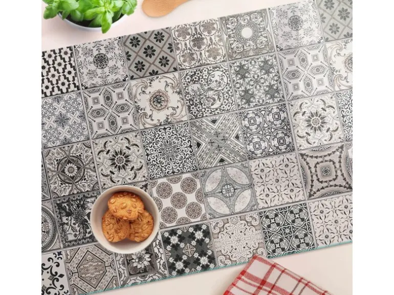 Tulup Herdabdeckplatte 80x52 cm Schneidebrett aus Glas Schutzplatte Spritzschutz Abdeckung Keramikfliesen