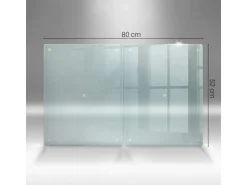 Tulup Schneidebrett Durchsichtiges Schneidebrett 2 Stück 40x52 Rechteckige Schneidebretter Küchenbrett Durchsichtig