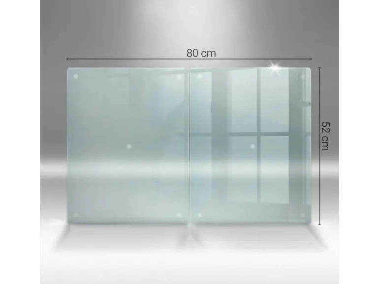 Tulup Schneidebrett Durchsichtiges Schneidebrett 2 Stück 40x52 Rechteckige Schneidebretter Küchenbrett Durchsichtig