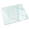 Tulup Schneidebrett Küchenbrett Durchsichtig 2 Stück 30x52 Rechteckige Schneidebretter Küchen Schneidebrett Glas