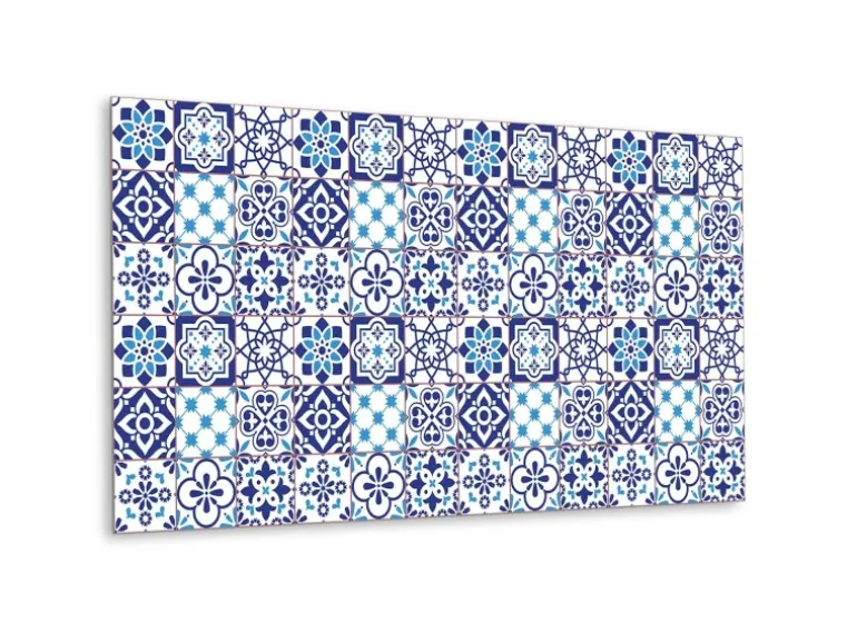 Tulup Wandpaneel Azulejo Muster Wandverkleidung Innen 100x50 cm Wandverkleidung Selbstklebend Wandverkleidung Modern