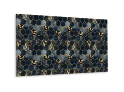 Tulup Wandpaneel Bleche und Sechsecke Wandverkleidung Innen 100x50 cm Wandverkleidung Selbstklebend Wandverkleidung Modern