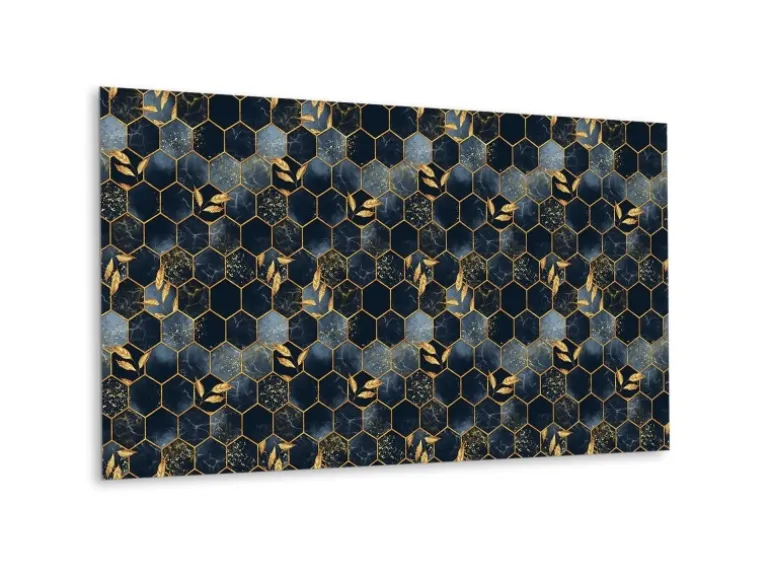 Tulup Wandpaneel Bleche und Sechsecke Wandverkleidung Innen 100x50 cm Wandverkleidung Selbstklebend Wandverkleidung Modern