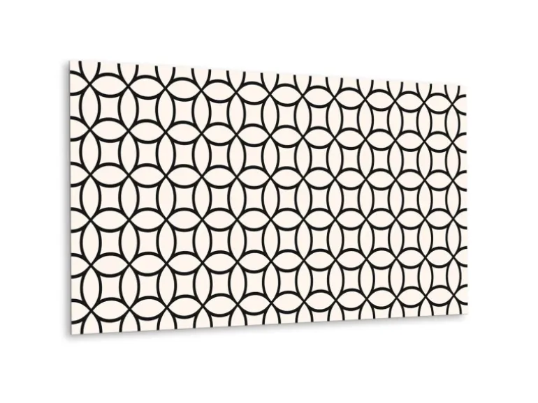 Tulup Wandpaneel Geometrische Kreise Wandpaneel Selbstklebend 100x50 cm Wandverkleidung Innen Vinyl Wandverkleidung Selbstklebend