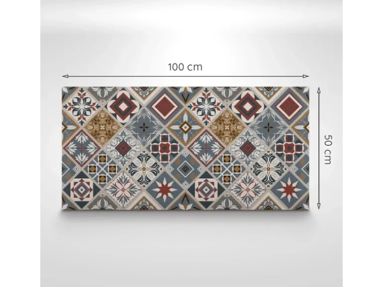 Tulup Wandpaneel Geometrische Kreise Wandpaneel Selbstklebend 100x50 cm Wandverkleidung Innen Vinyl Wandverkleidung Selbstklebend