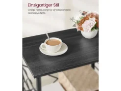 Vasagle Küchenregal mit Rollen 40 cm x 60 cm x 89 cm Schwarz