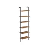 Vasagle Standregal Industrie-Design 60 cm x 30 cm x 204,8 cm Braun-Schwarz
