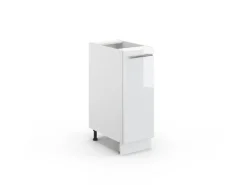 Vicco Apothekerschrank Fame-Line Weiß Hochglanz/Weiß 30 cm ohne Arbeitsplatte
