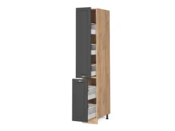 Vicco Apothekerschrank Fame-Line Anthrazit-Gold/Goldkraft Eiche 30 cm
