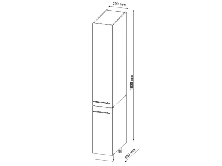 Vicco Apothekerschrank Fame-Line Medizinschrank für die Küche Goldkraft Eiche/Weiß 30 cm
