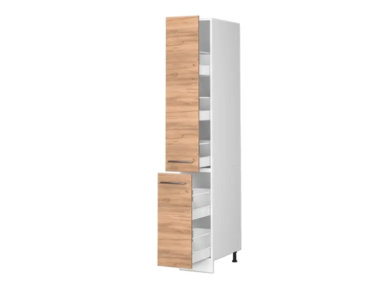 Vicco Apothekerschrank Fame-Line Medizinschrank für die Küche Goldkraft Eiche/Weiß 30 cm