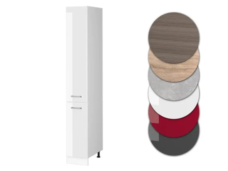 Vicco Apothekerschrank R-Line Medizinschrank für die Küche Weiß Hochglanz/Weiß 30 cm