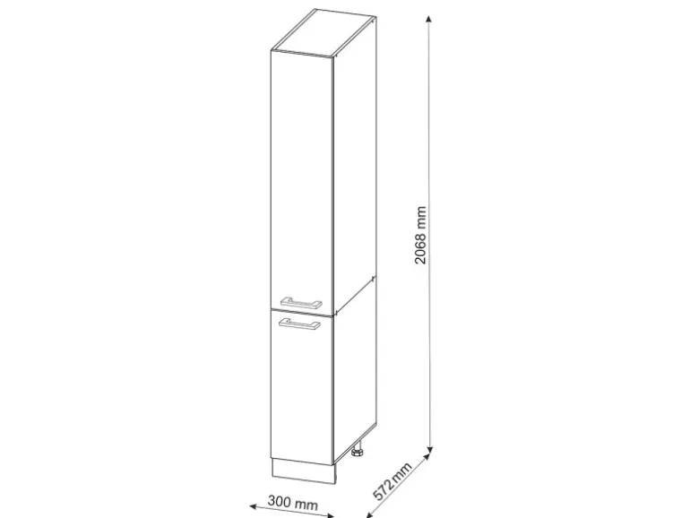 Vicco Apothekerschrank R-Line Medizinschrank für die Küche Weiß Hochglanz/Goldkraft Eiche 30 cm