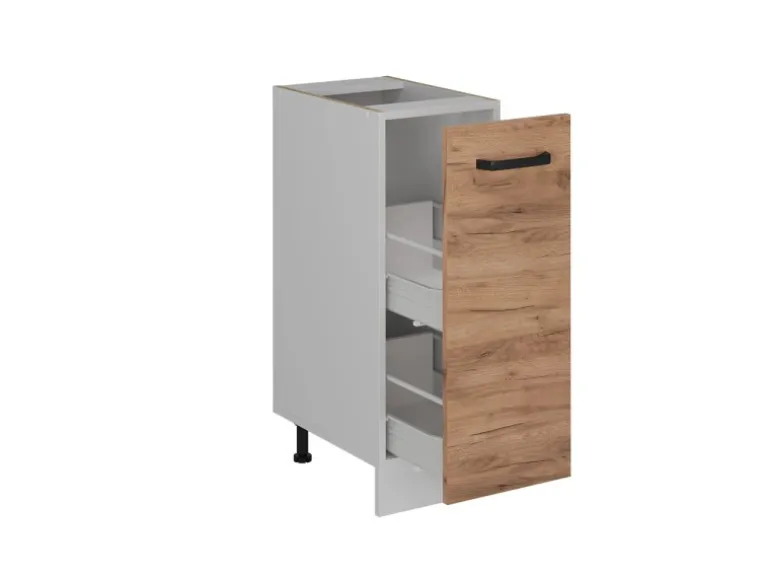 Vicco Apothekerschrank R-Line Goldkraft Eiche 30 cm ohne Arbeitsplatte
