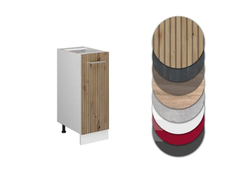Vicco Apothekerschrank R-Line Artisan-Eiche/Weiß 30 cm ohne Arbeitsplatte