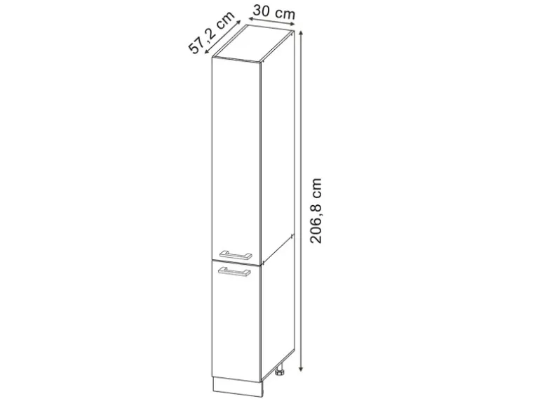 Vicco Apothekerschrank R-Line Medizinschrank für die Küche Artisan-Eiche/Weiß 30 cm