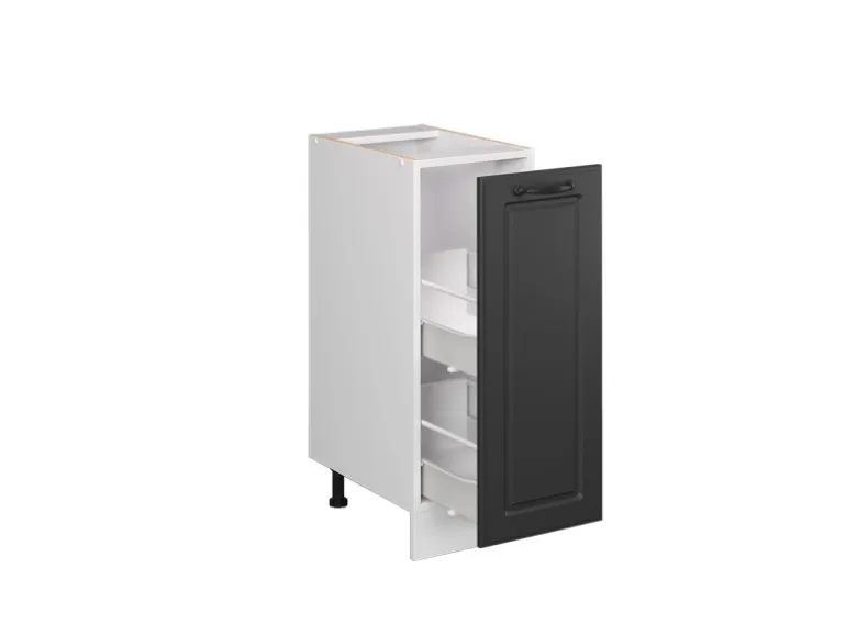 Vicco Apothekerschrank R-Line Anthrazit Landhaus/Weiß 30 cm ohne Arbeitsplatte