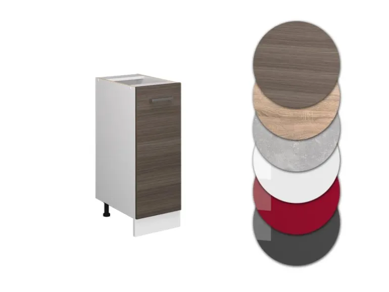 Vicco Apothekerschrank R-Line Medizinschrank für die Küche Grau/Weiß 30 cm ohne Arbeitsplatte
