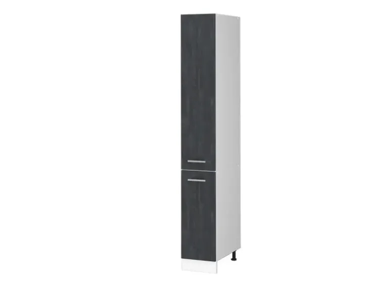 Vicco Apothekerschrank R-Line Medizinschrank für die Küche Schwarz Beton/Weiß 30 cm