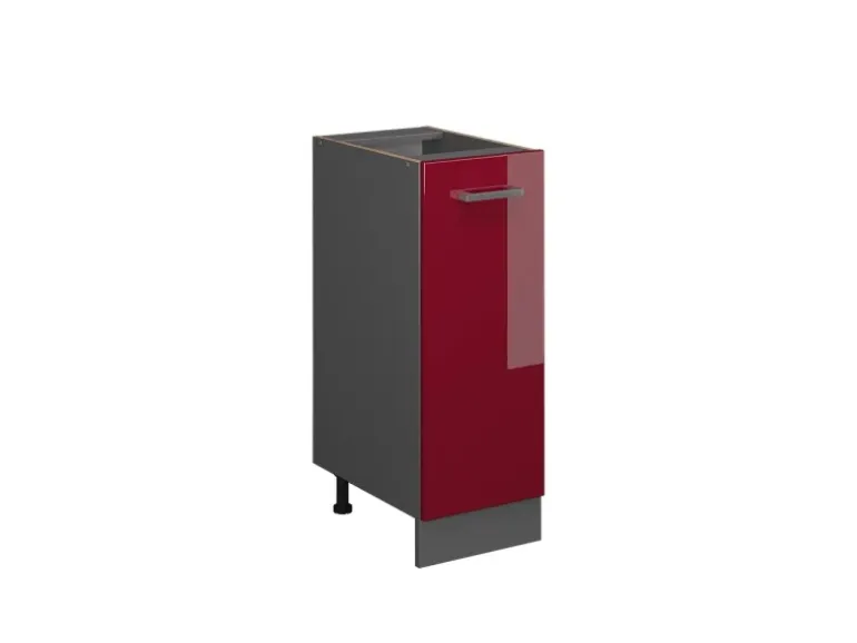 Vicco Apothekerschrank R-Line Bordeaux Hochglanz/Anthrazit 30 cm ohne Arbeitsplatte
