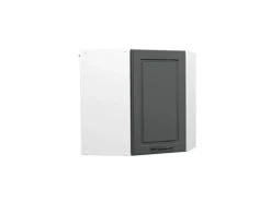 Vicco Eckhängeschrank R-Line Küchen-Eckschrank Anthrazit Landhaus/Weiß 57 cm