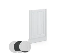 Vicco Frontblende Fame-Line Weiß Landhaus/Weiß 45 cm ohne Arbeitsplatte
