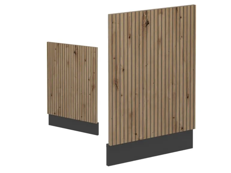 Vicco Frontblende R-Line Artisan-Eiche/Anthrazit 45 cm ohne Arbeitsplatte mit Anthrazit Korpus