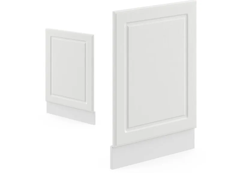 Vicco Frontblende R-Line Geschirrspüler Fronttür Weiß Landhaus/Weiß 45 cm ohne Arbeitsplatte