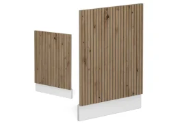 Vicco Frontblende R-Line Geschirrspüler Fronttür Artisan-Eiche/Weiß 45 cm ohne Arbeitsplatte