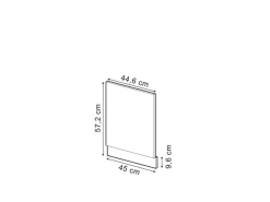 Vicco Frontblende R-Line Geschirrspüler Fronttür Goldkraft Eiche 45 cm ohne Arbeitsplatte