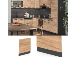 Vicco Frontblende R-Line Goldkraft Eiche/Anthrazit 60 cm ohne Arbeitsplatte